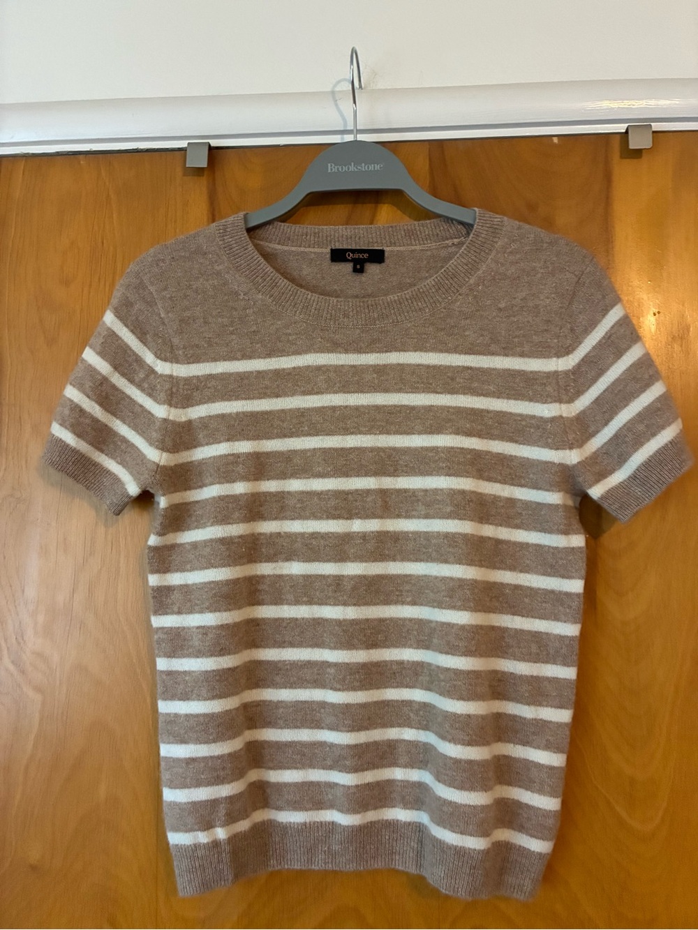 Quince Cashmere Striped Sweater Tee